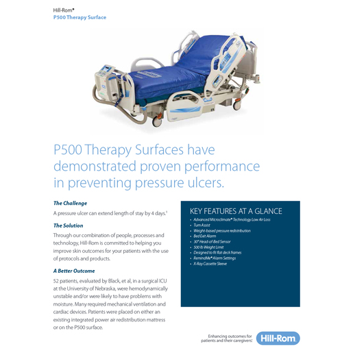 P500 Therapy Surface Brochure