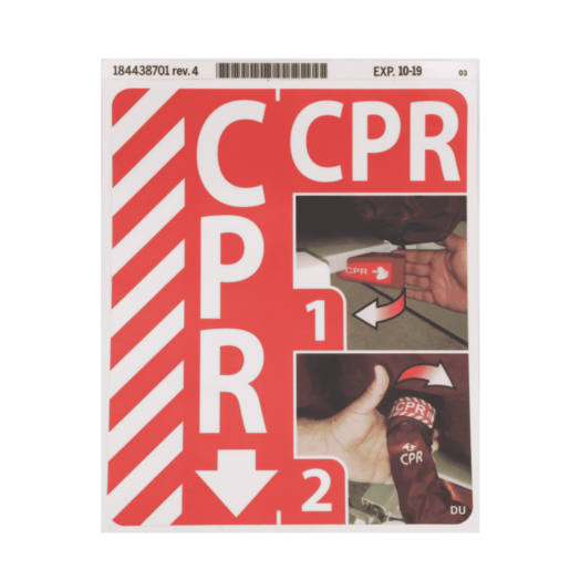 Label, CPR Instructions, Dutch