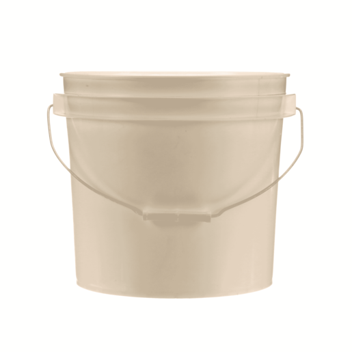 White Plastic Pail, 3 1/2 Gal