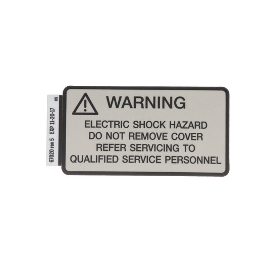 Label, Caution, Electric Shock