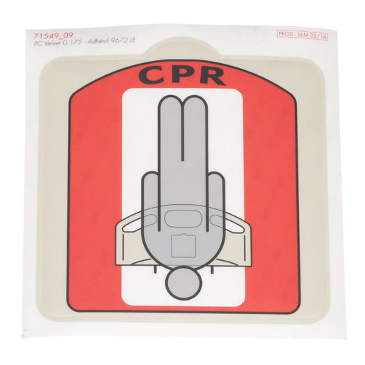 Label, CPR Warning