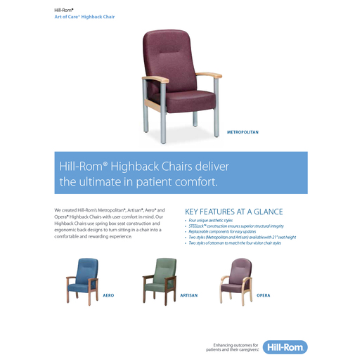 Brochure, Art of Care Highbackchair
