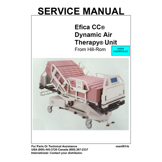 Service Manual, Dynamic Air Therapy