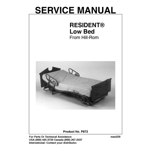 Service Manual, Resident Low Bed