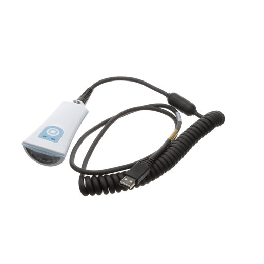 Scanner, 2D Barcode, w/ Coiled USB Cord, High Performance